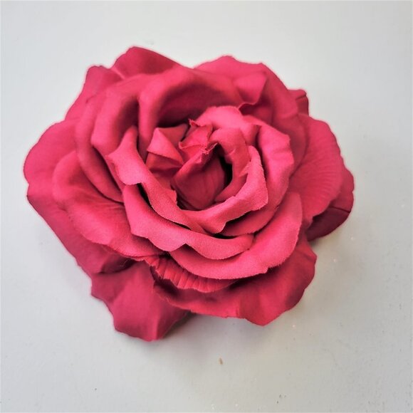 Pink Flower Fascinator Brooch Corsage Rose Brooch Pin - Picture 9 of 11